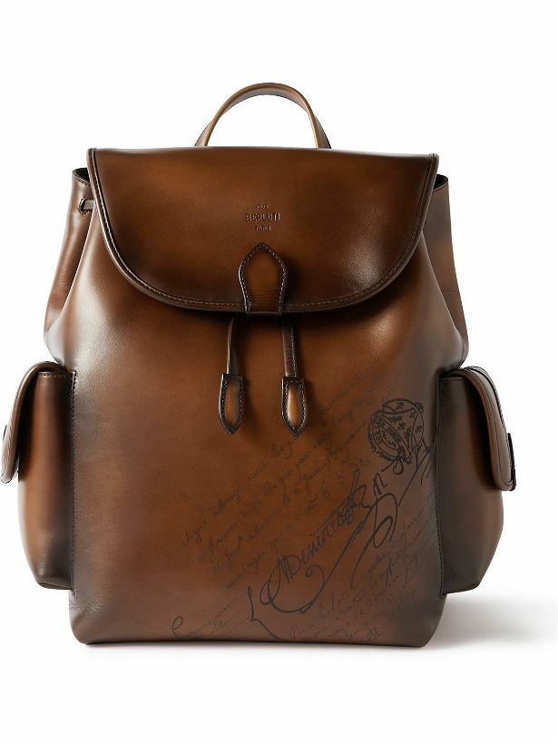Photo: Berluti - Horizon Scritto Leather Backpack