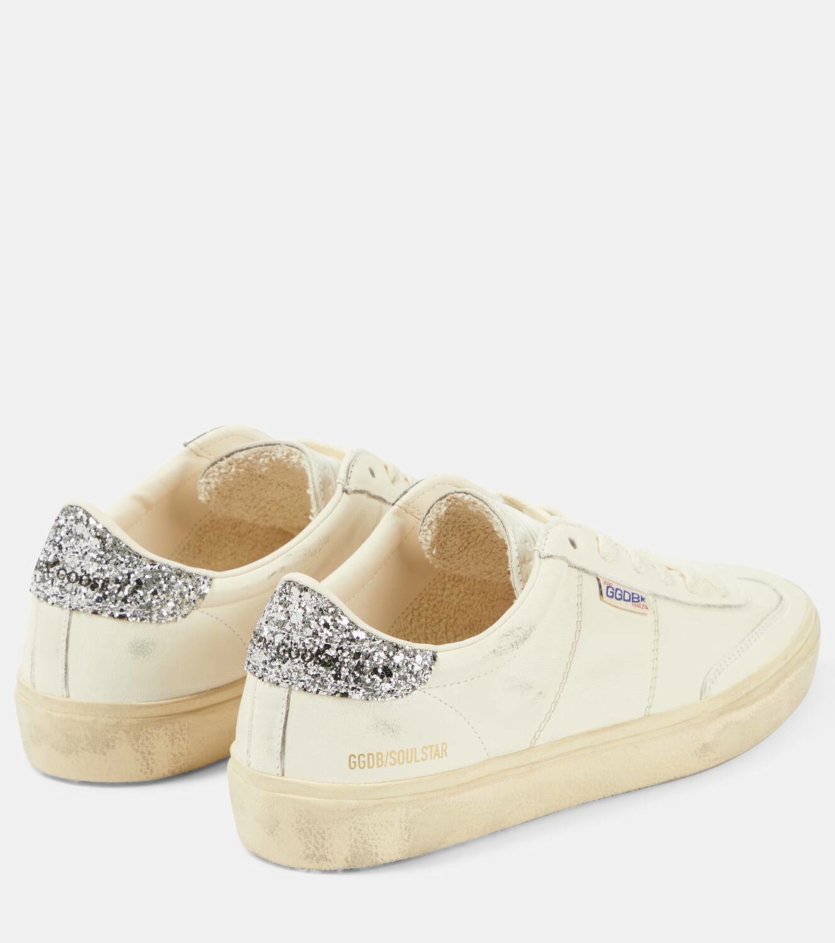 Golden Goose Soul-Star glitter leather sneakers Golden Goose