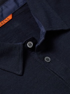 Barena - Slim-Fit Wool-Blend Polo Shirt - Blue