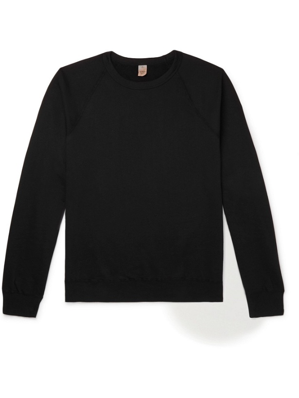 Photo: SAVE KHAKI UNITED - Fleece-Back Supima Cotton-Jersey Sweatshirt - Black - XS
