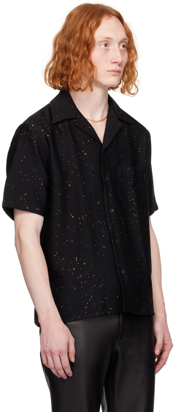 black sequin shirt