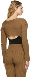 determ; Brown Bolero Cardigan