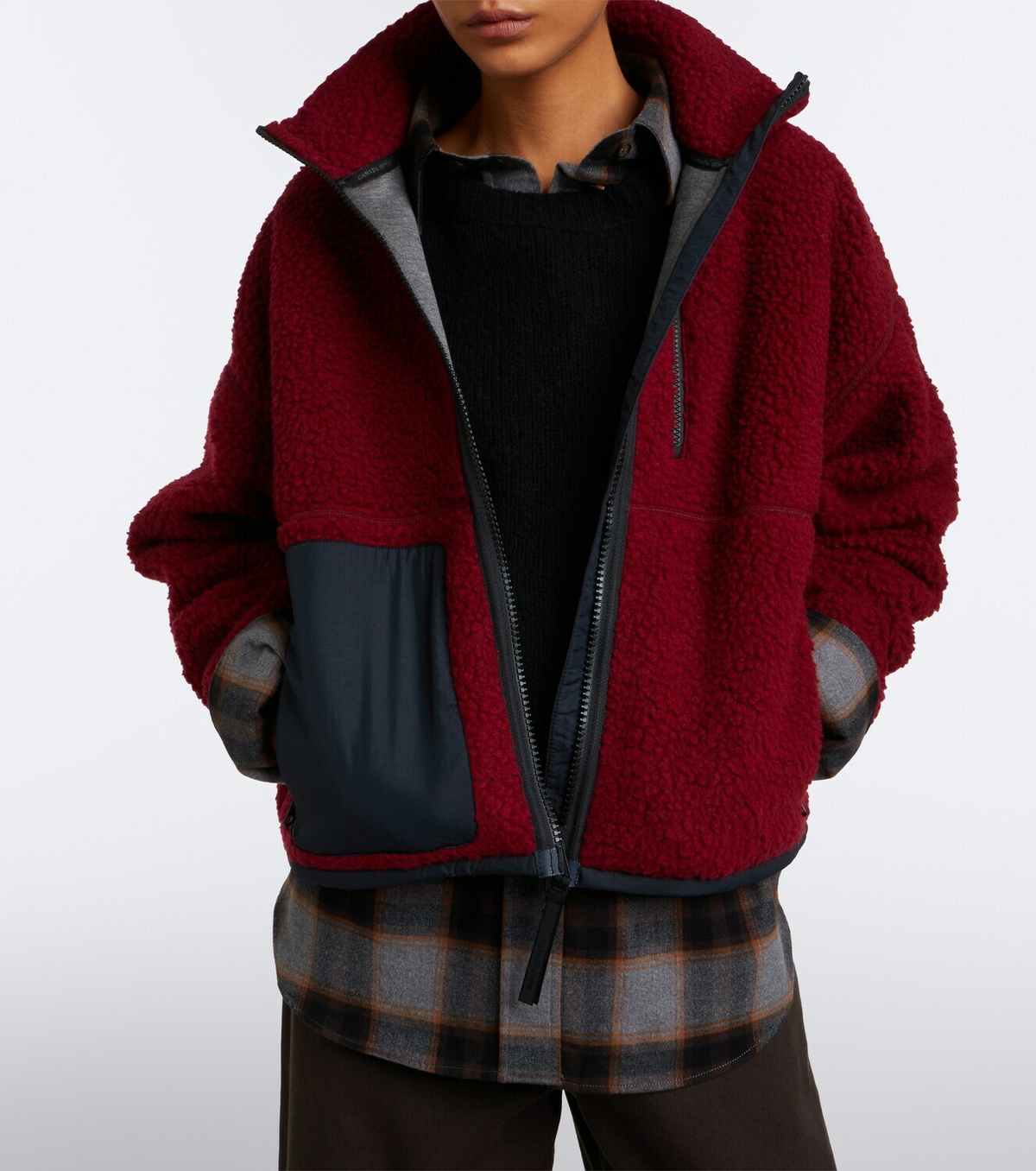 Canada Goose Simcoe wool-blend fleece jacket