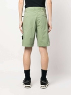 STONE ISLAND - Logo Cotton Shorts