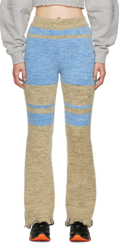 Photo: Andersson Bell Khaki & Blue Senya Color Block Lounge Pants