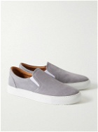 Mr P. - Regenerated Suede by evolo® Slip-On Sneakers - Gray