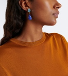 Jennifer Behr Ambrose embellished earrings with lapis lazuli