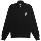 JW Anderson Men's Padlock Quarter Zip Sweat in Black