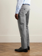 TOM FORD - Shelton Slim-Fit Cotton and Silk-Blend Suit Trousers - Gray