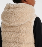 Moncler Grenoble Faux shearling down vest