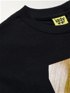 iggy - Plastic Surgery Printed Cotton-Jersey T-Shirt - Black