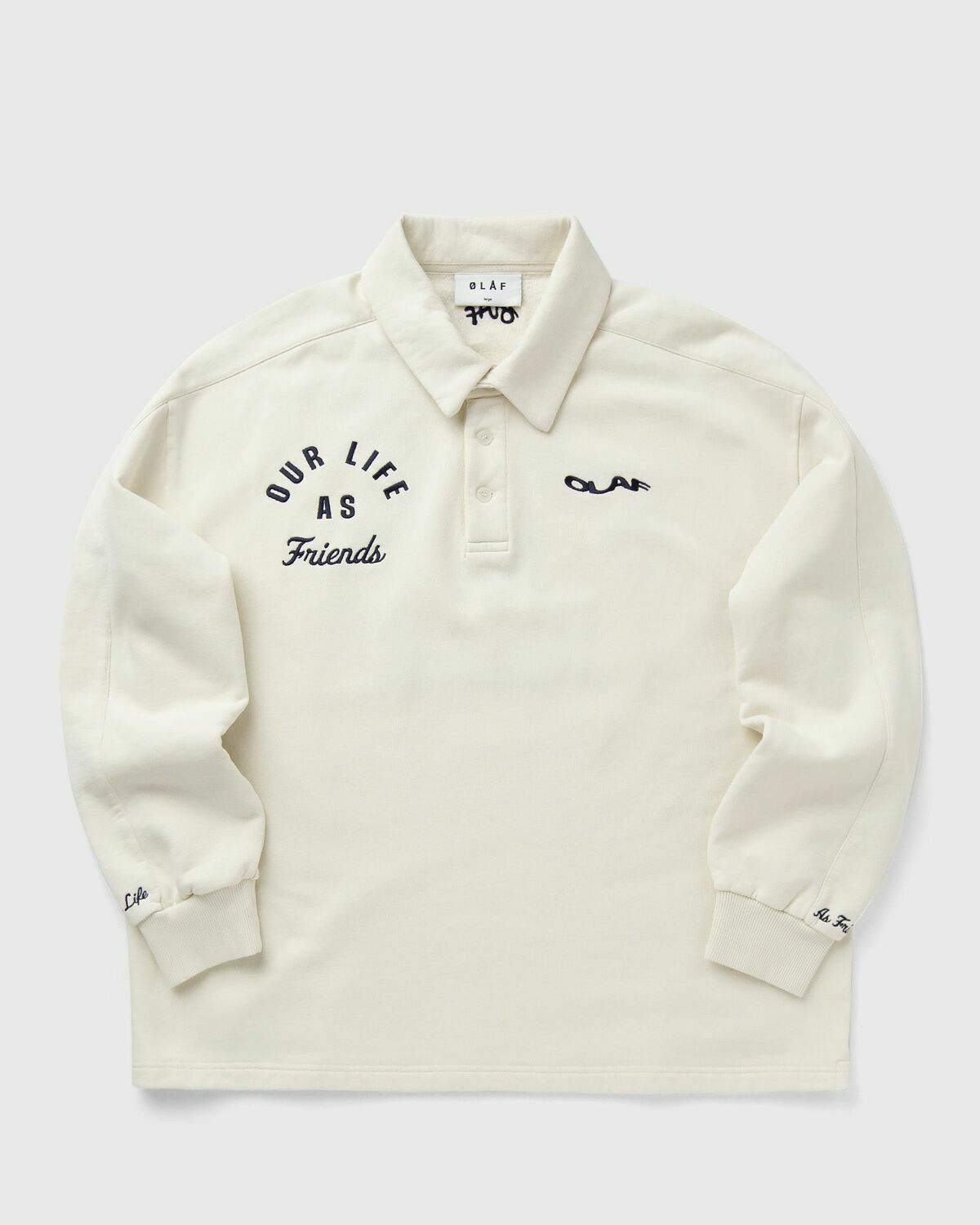 ØLÅF VARSITY POLO SWEAT White Men