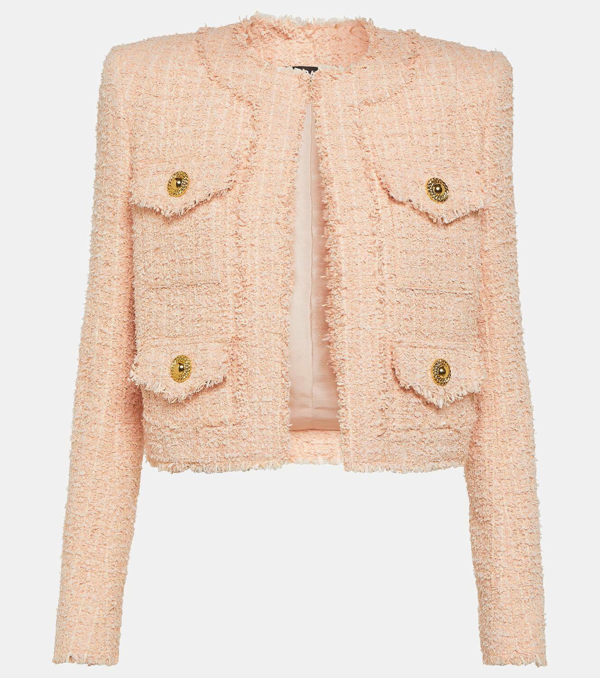 Balmain Frayed tweed jacket Balmain