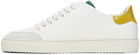 Axel Arigato White & Yellow Croc Clean 90 Triple Sneakers