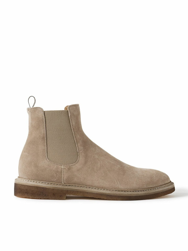 Photo: Officine Creative - Hopkins 121 Suede Chelsea Boots - Neutrals