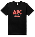 A.P.C. - Logo-Print Cotton-Jersey T-Shirt - Black