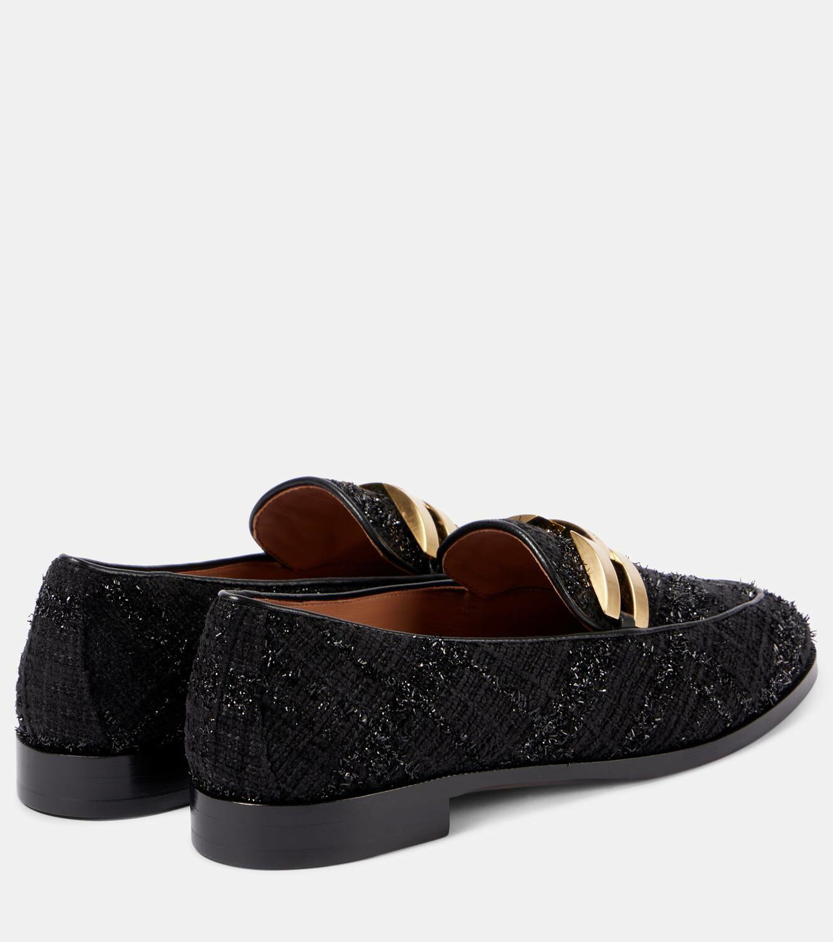 Aquazzura Brandi bouclé loafers