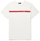 A.P.C. - Yukata Loopback-Panelled Cotton-Jersey T-Shirt - Men - White