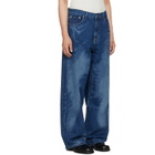 CAMPERLAB Blue Distorted Laser Loose Fit Jeans