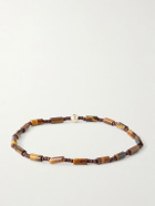 Luis Morais - 14-Karat Gold Tiger's Eye Beaded Bracelet