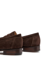Grenson Epsom Suede Loafers Brown