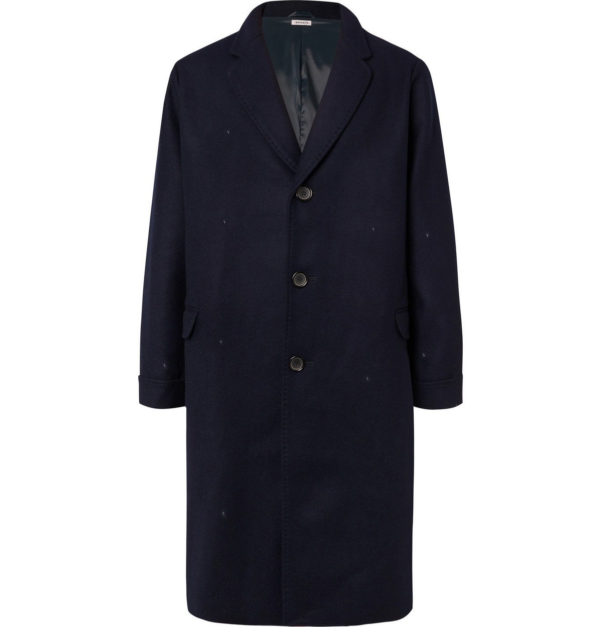 Blue Blue Japan - Oversized Melton Wool Overcoat - Blue Blue