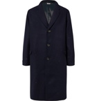 Blue Blue Japan - Oversized Melton Wool Overcoat - Blue