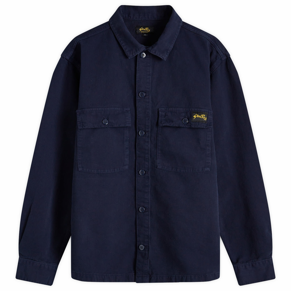 Stan Ray Men's CPO Overshirt in Navy Bedford Cord
