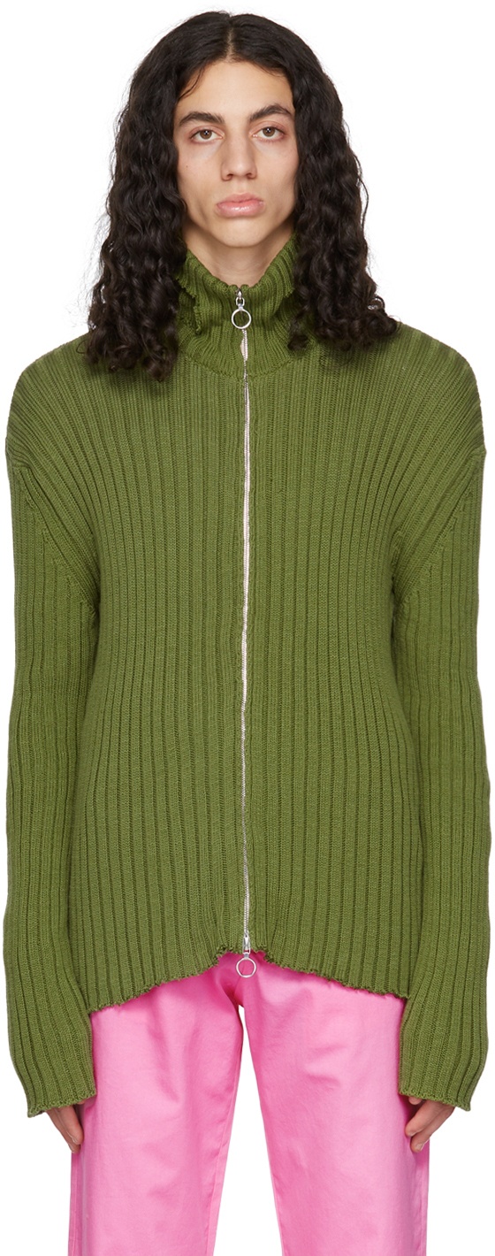Edward Cuming Green Cotton Sweater