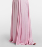 Versace Draped jersey gown