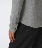 Allude Knitted wool and cashmere shirt