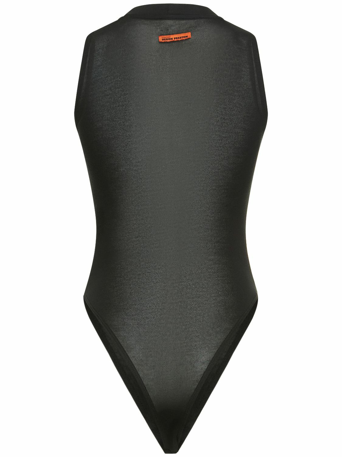 HERON PRESTON Hpny Sleeveless Stretch Viscose Bodysuit