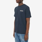 Wood Wood Men's Sami Double Logo T-Shirt in Navy