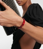 Christian Louboutin - Loubilink embellished leather bracelet