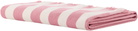 Tekla Pink & Off-White Striped Beach Towel