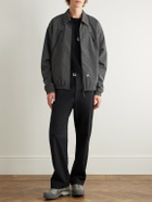 ROA - Lamon Logo-Embroidered Micro-Check Shell Jacket - Black