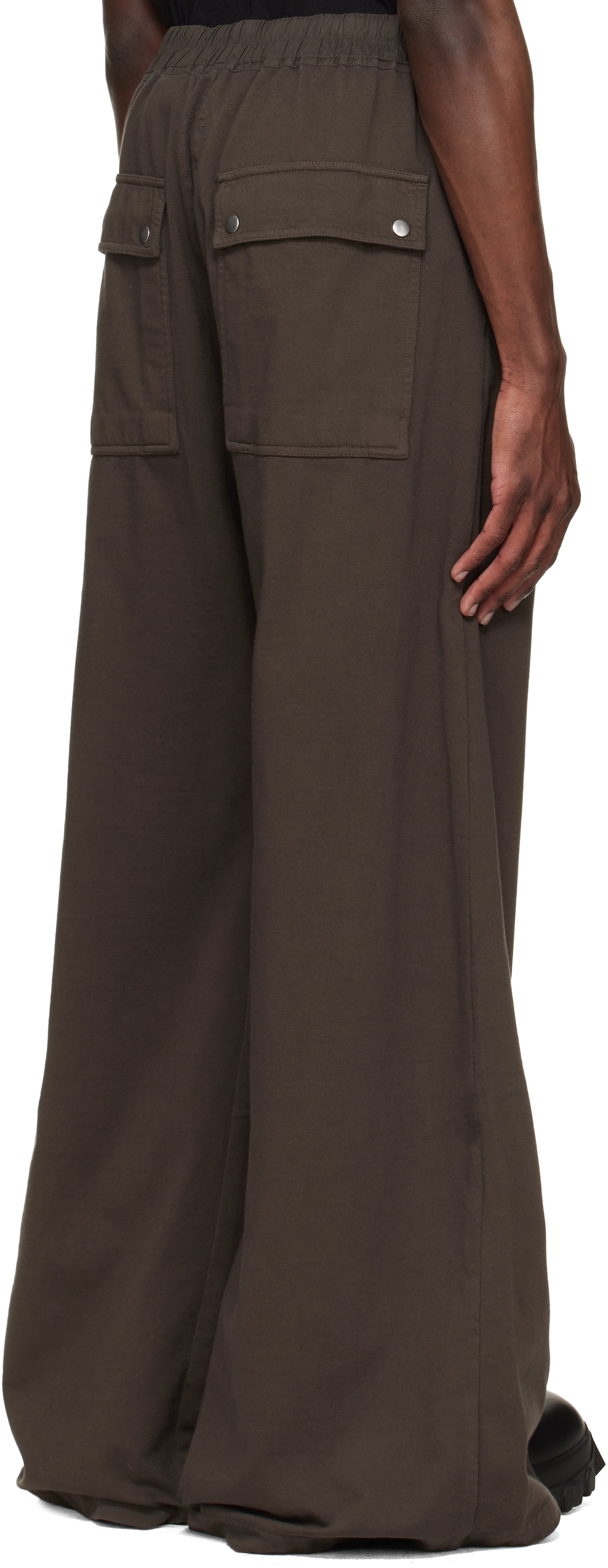 Rick Owens DRKSHDW Brown Temple Geth Belas Sweatpants