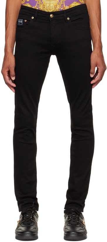 Photo: Versace Jeans Couture Black Straight-Leg Jeans