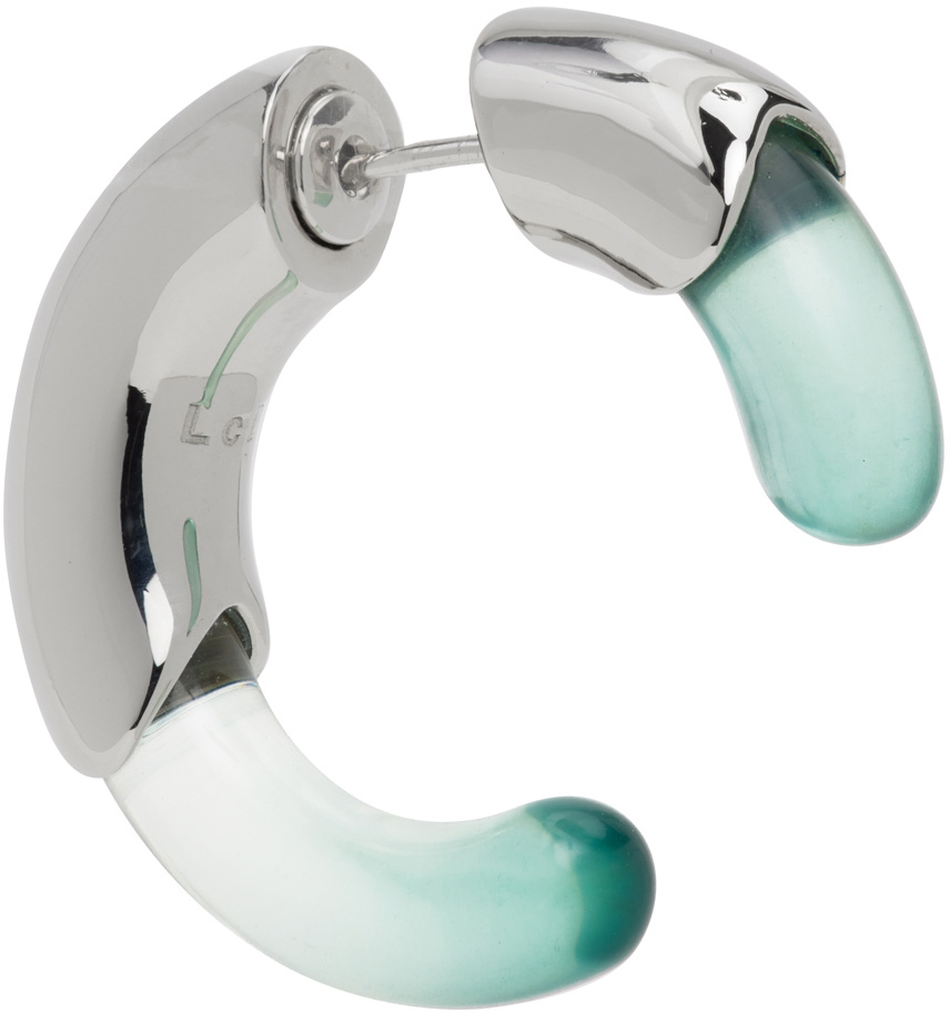 Lorette Colé Duprat Silver & Green E1 Single Earring