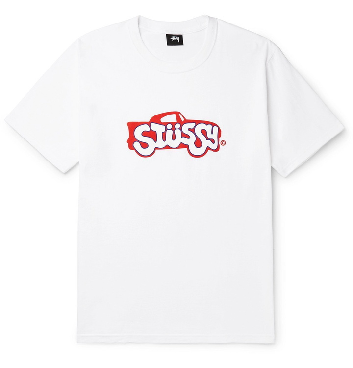 Photo: Stüssy - Logo-Print Cotton-Jersey T-Shirt - White