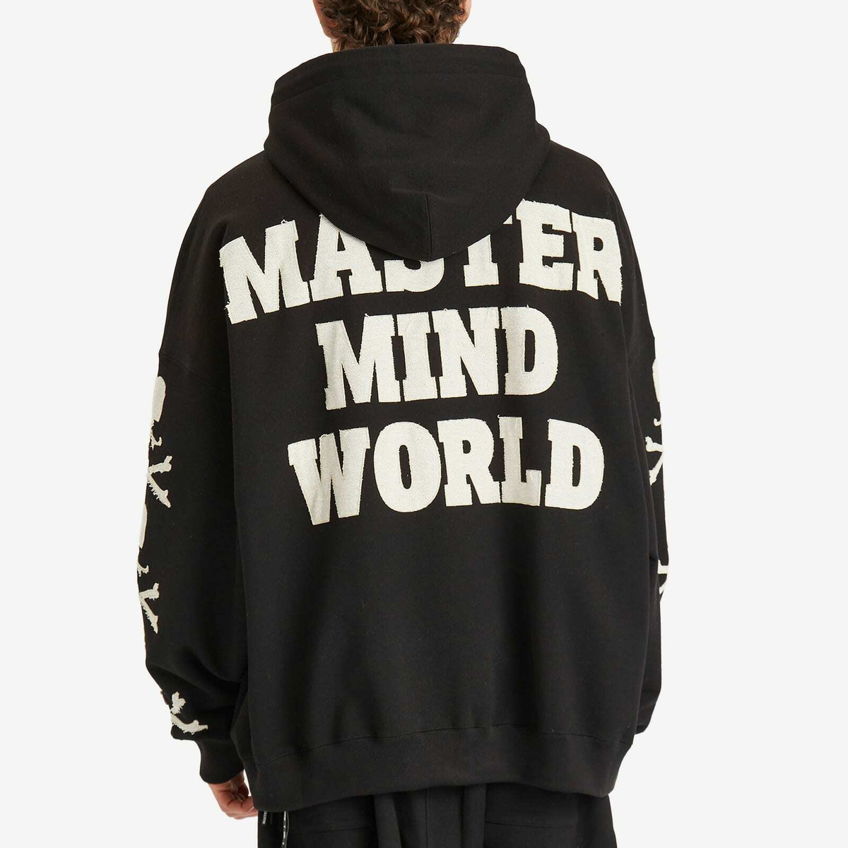 MASTERMIND WORLD Men's Patch Zip-Up Hoodie in Black