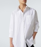 Jacquemus Camargue embroidered striped cotton shirt