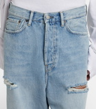 Acne Studios Distressed denim Bermuda shorts