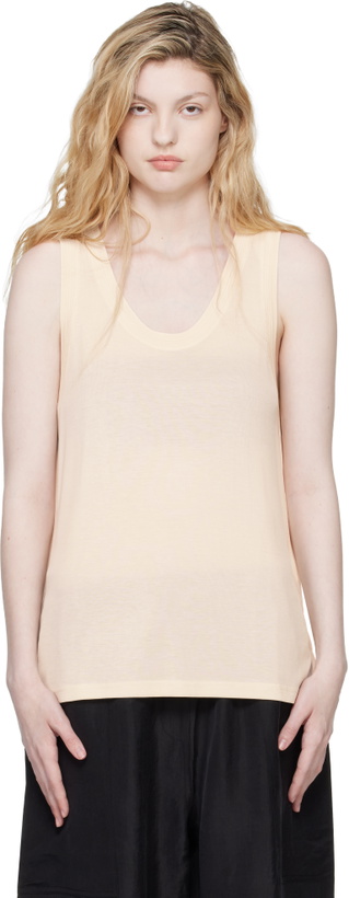 Photo: Studio Nicholson Beige Votan Jersey Tank Top