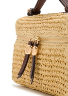 Tory Burch Slim Romy Raffia top Handle bag - Natural - One Size