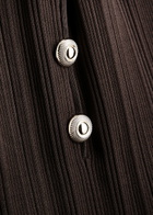 Self-portrait Ribbed-knit Maxi Dress Brown