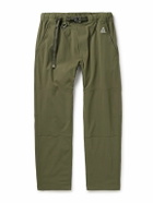 Nike - ACG Straight-Leg Belted Logo-Embroidered Shell Trousers - Green