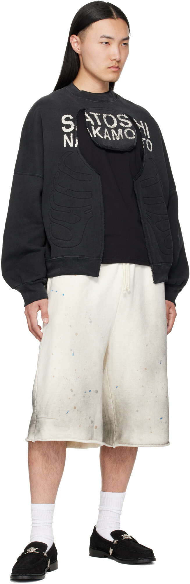 Satoshi Nakamoto Black Bone Crewneck Sweatshirt