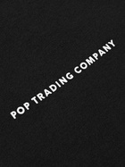 POP TRADING COMPANY - Logo-Print Cotton-Jersey T-Shirt - Black