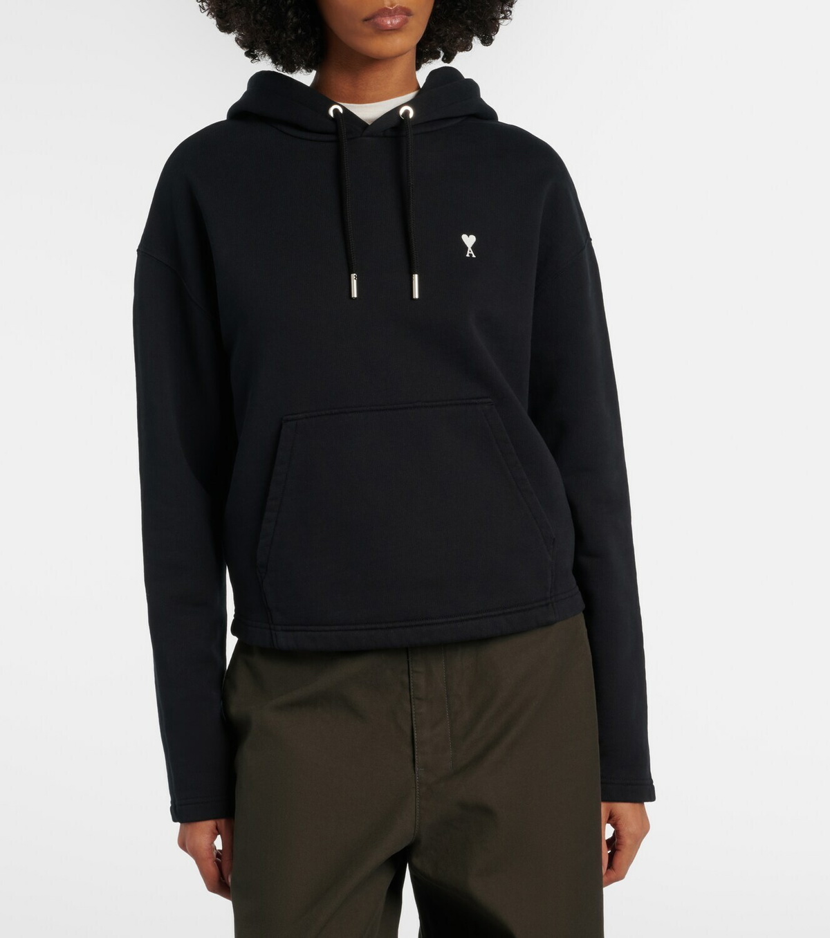 Ami Paris Ami de Cœur cotton jersey hoodie